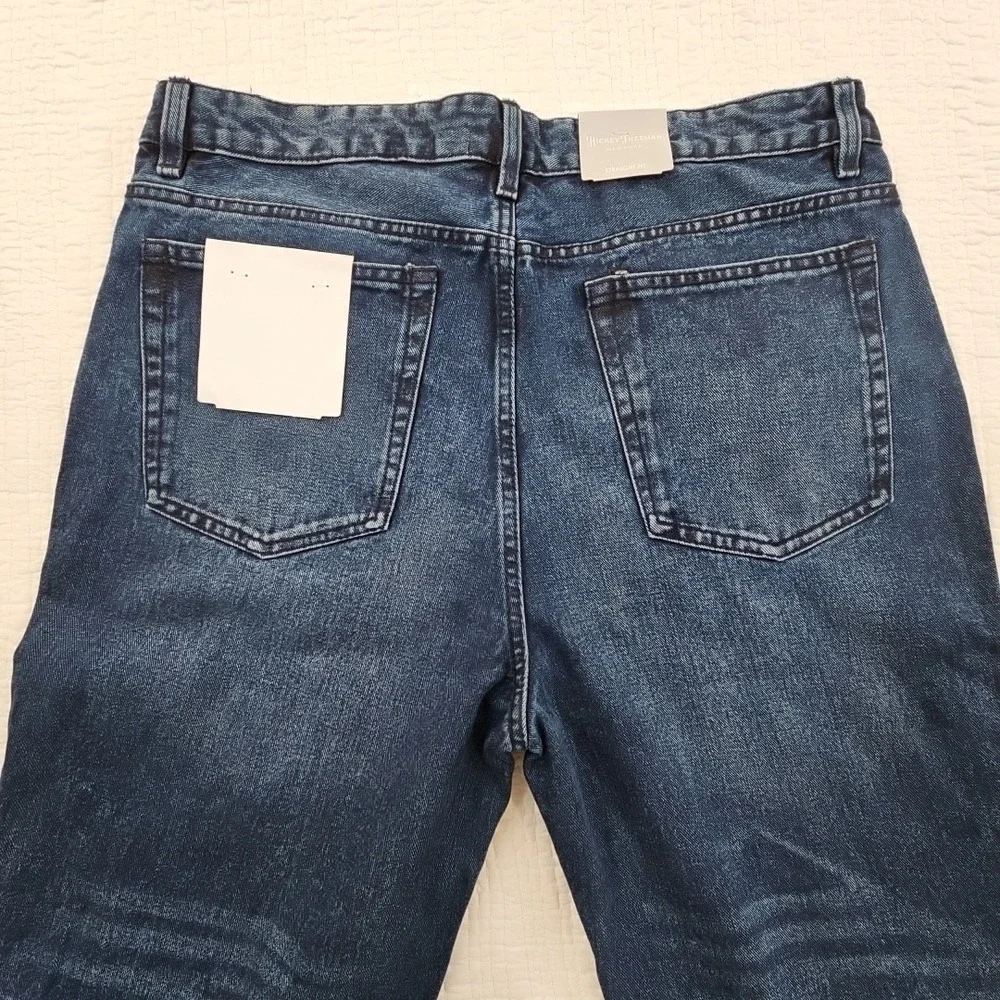 Hickey Freeman Jeans‎ Men's 36x32 Medium Wash Straight Leg NEW 100% Cotton NWT